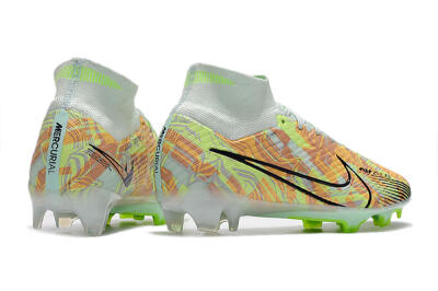 Nike Air Zoom Mercurial Superfly 9 Elite FG High-Tops Football Boots - Blue/Green