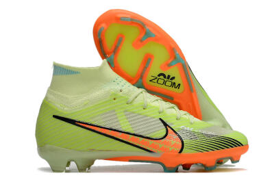 Nike Air Zoom Mercurial Superfly 9 Elite FG High-Tops Football Boots - Green/Orange