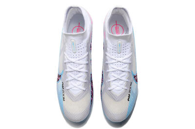 Nike Air Zoom Mercurial Superfly 9 Elite FG High-Tops Football Boots - White/Blue/Pink