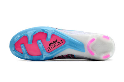 Nike Air Zoom Mercurial Superfly 9 Elite FG High-Tops Football Boots - White/Blue/Pink
