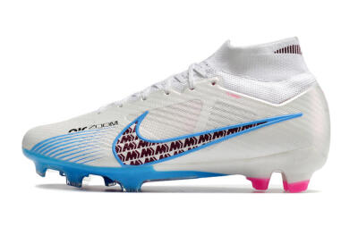 Nike Air Zoom Mercurial Superfly 9 Elite FG High-Tops Football Boots - Grey/Blue/Red