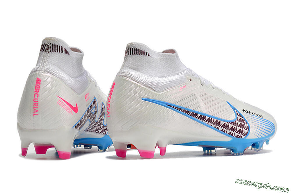 Nike Air Zoom Mercurial Superfly 9 Elite FG High-Tops Football Boots - Grey/Blue/Red 6