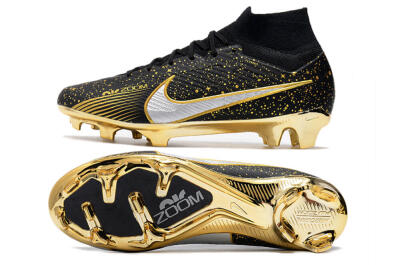 Nike Air Zoom Mercurial Superfly 9 Elite FG High-Tops Football Boots - Black/Gold