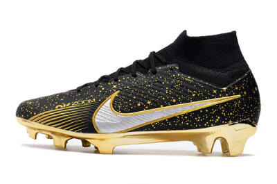 Nike Air Zoom Mercurial Superfly 9 Elite FG High-Tops Football Boots - Black/Gold