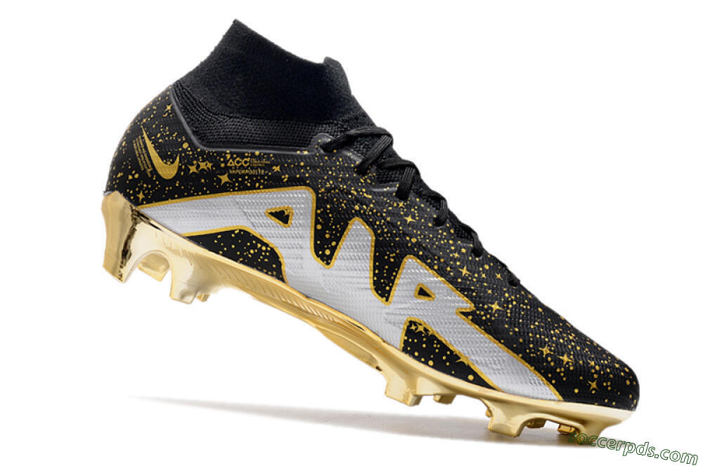 Nike Air Zoom Mercurial Superfly 9 Elite FG High-Tops Football Boots - Black/Gold 4