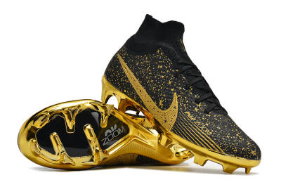 Nike Air Zoom Mercurial Superfly 9 Elite FG High-Tops Football Boots - White/Gold/Silver