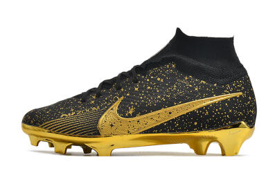 Nike Air Zoom Mercurial Superfly 9 Elite FG High-Tops Football Boots - White/Gold/Silver