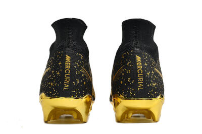 Nike Air Zoom Mercurial Superfly 9 Elite FG High-Tops Football Boots - White/Gold/Silver