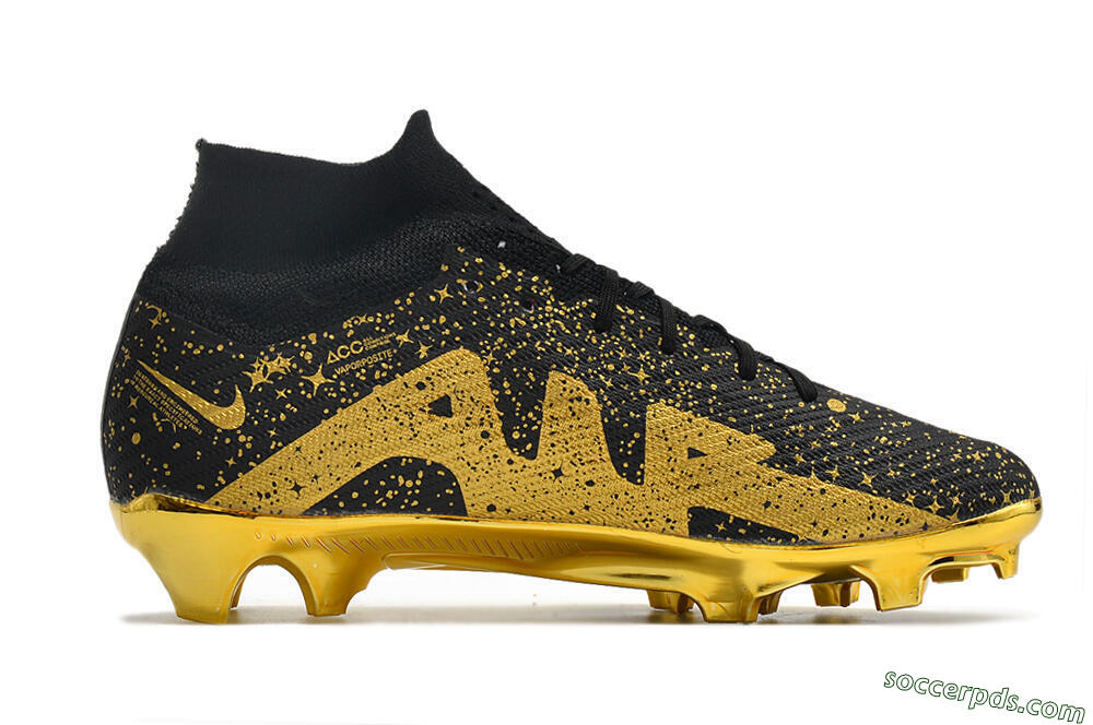 Nike Air Zoom Mercurial Superfly 9 Elite FG High-Tops Football Boots - White/Gold/Silver 7
