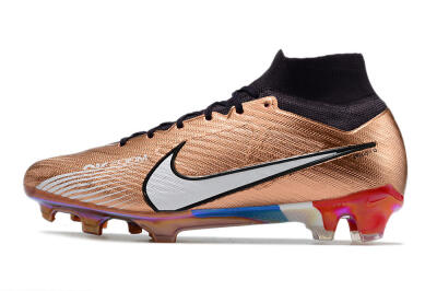 Nike Air Zoom Mercurial Vapor 15 Elite FG High-Tops Football Boots - Gold/White/Black