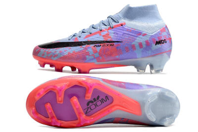 Nike Air Zoom Mercurial Superfly 9 Elite FG High-Tops Football Boots - Blue/Purple/Pink