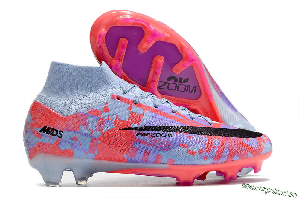 Nike Air Zoom Mercurial Superfly 9 Elite FG High-Tops Football Boots - Blue/Purple/Pink 1