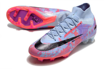Nike Air Zoom Mercurial Superfly 9 Elite FG High-Tops Football Boots - Blue/Purple/Pink