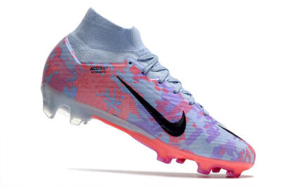 Nike Air Zoom Mercurial Superfly 9 Elite FG High-Tops Football Boots - Blue/Purple/Pink