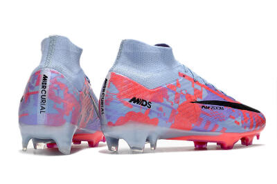Nike Air Zoom Mercurial Superfly 9 Elite FG High-Tops Football Boots - Blue/Purple/Pink