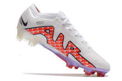Nike Air Zoom Mercurial Vapor 15 Elite FG Low-Tops Football Boots - White/Red