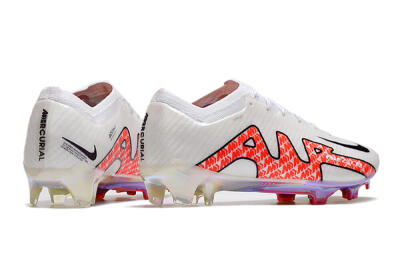 Nike Air Zoom Mercurial Vapor 15 Elite FG Low-Tops Football Boots - White/Red