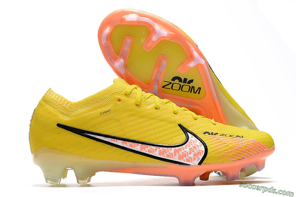 Nike Air Zoom Mercurial Vapor 15 Elite FG Low-Tops Football Boots - Yellow/Pink 1