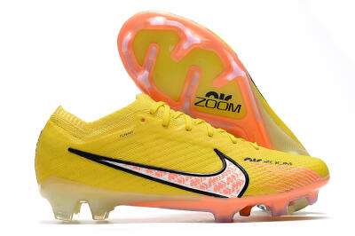 Nike Air Zoom Mercurial Vapor 15 Elite FG Low-Tops Football Boots - Yellow/Pink