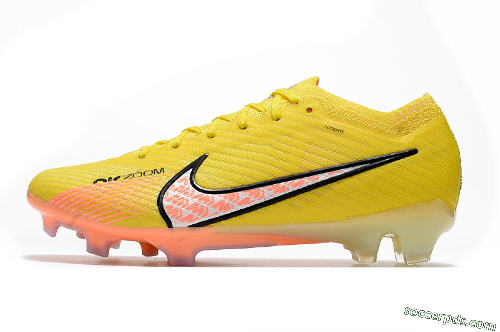 Nike Air Zoom Mercurial Vapor 15 Elite FG Low-Tops Football Boots - Yellow/Pink 2