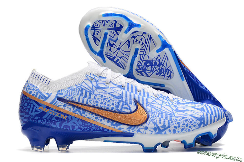 Nike Air Zoom Mercurial Vapor 15 Elite FG Low-Tops Football Boots - Blue/White/Red 1
