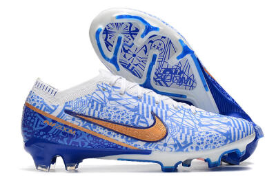 Nike Air Zoom Mercurial Vapor 15 Elite FG Low-Tops Football Boots - Blue/White/Red