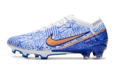 Nike Air Zoom Mercurial Vapor 15 Elite FG Low-Tops Football Boots - Blue/White/Red