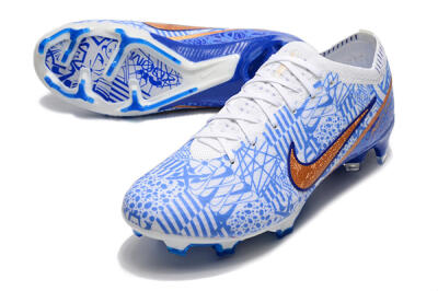 Nike Air Zoom Mercurial Vapor 15 Elite FG Low-Tops Football Boots - Blue/White/Red