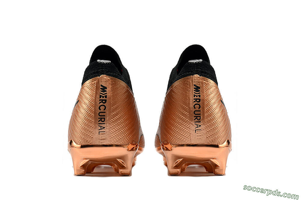 Nike Air Zoom Mercurial Vapor 15 Elite FG Low-Tops Football Boots - Gold/White/Black 5
