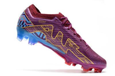 Nike Air Zoom Mercurial Vapor 15 Elite FG Low-Tops Football Boots - Purple/Blue/Gold