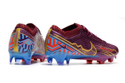 Nike Air Zoom Mercurial Vapor 15 Elite FG Low-Tops Football Boots - Purple/Blue/Gold