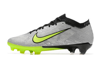 Nike Air Zoom Mercurial Vapor 15 Elite FG Low-Tops Football Boots - Silver/Green