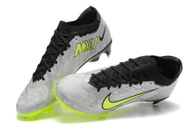 Nike Air Zoom Mercurial Vapor 15 Elite FG Low-Tops Football Boots - Silver/Green