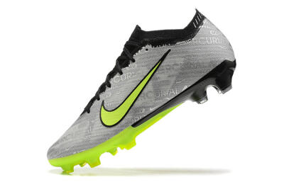 Nike Air Zoom Mercurial Vapor 15 Elite FG Low-Tops Football Boots - Silver/Green