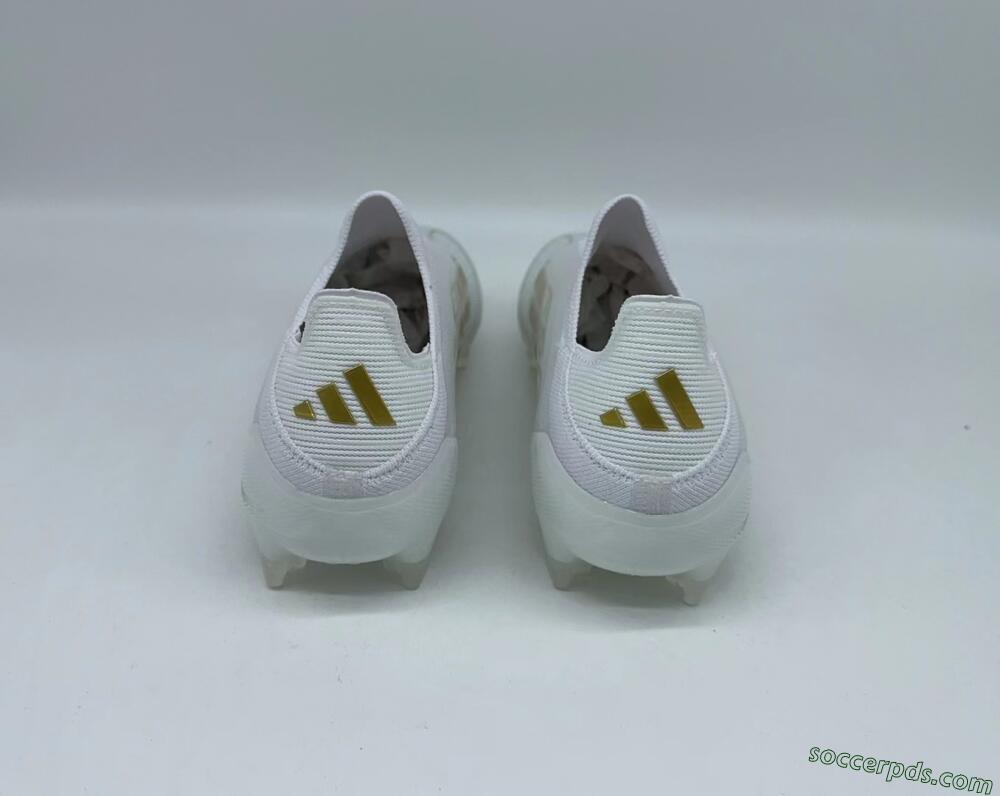 Adidas F50+ Adizero FG Low-Tops Football Boots - White/Gold
