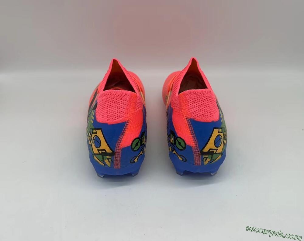 Puma Future Ultimate FG Low-Tops Football Boots - Red/Green/Blue/Yellow