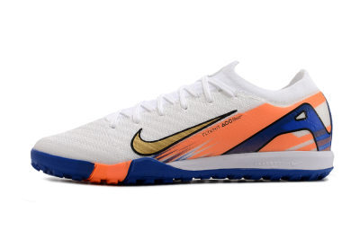 Nike Air Zoom Mercurial Vapor 16 Elite TF Low-Tops Football Shoes - White/Orange/Blue
