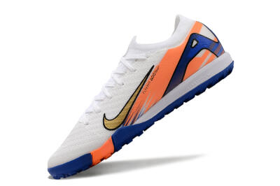 Nike Air Zoom Mercurial Vapor 16 Elite TF Low-Tops Football Shoes - White/Orange/Blue