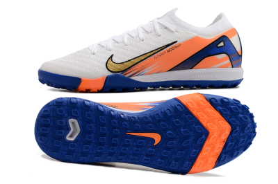 Nike Air Zoom Mercurial Vapor 16 Elite TF Low-Tops Football Shoes - White/Orange/Blue