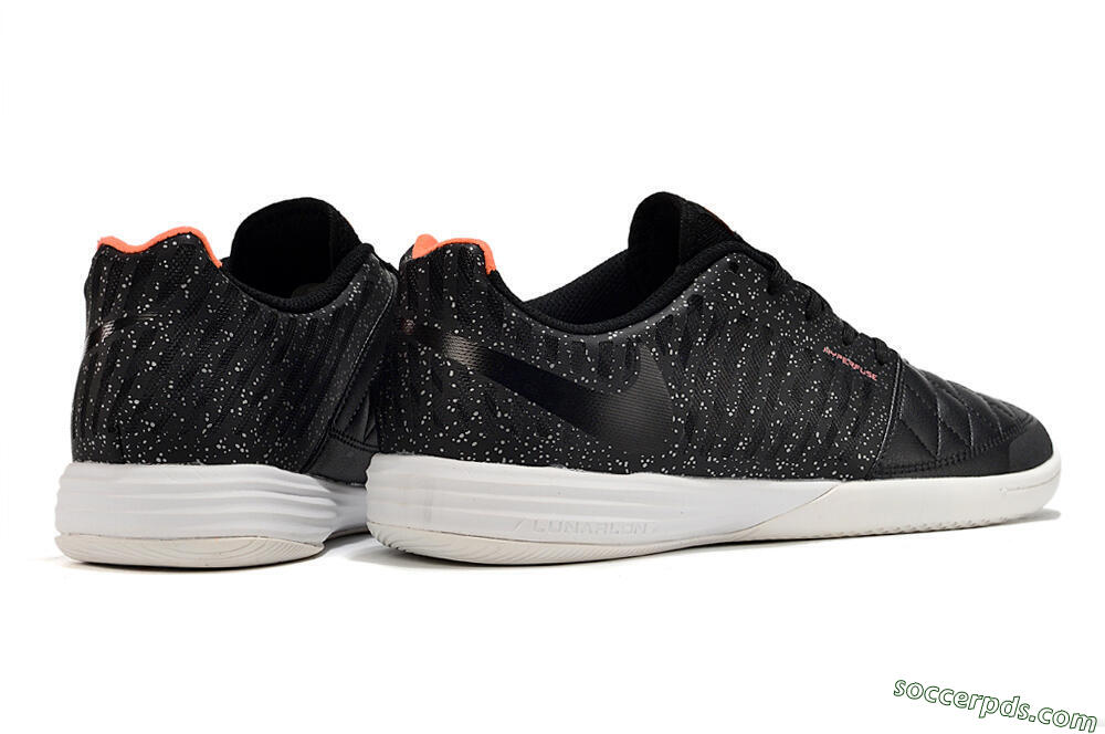 Nike Lunar Gato 2 TF Low-Tops Football Shoes - Black/White/Orange 5