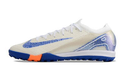 Nike Air Zoom Mercurial Vapor 16 Elite TF Low-Tops Football Shoes - White/Blue/Orange