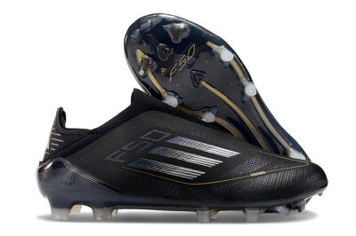 Adidas F50+ Adizero FG Low-Tops Football Boots - Black/Purple/Gold