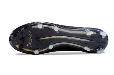Adidas F50+ Adizero FG Low-Tops Football Boots - Black/Purple/Gold