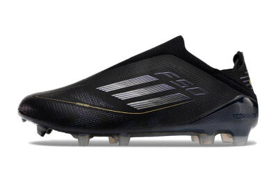 Adidas F50+ Adizero FG Low-Tops Football Boots - Black/Purple/Gold