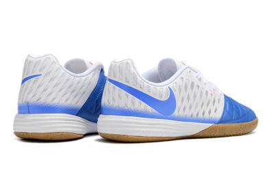 Nike Lunar Gato 2 IC Low-Tops Football Shoes - White/Blue