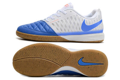 Nike Lunar Gato 2 IC Low-Tops Football Shoes - White/Blue
