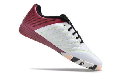 Nike Lunar Gato 2 IC Low-Tops Football Shoes - White/Red/Black