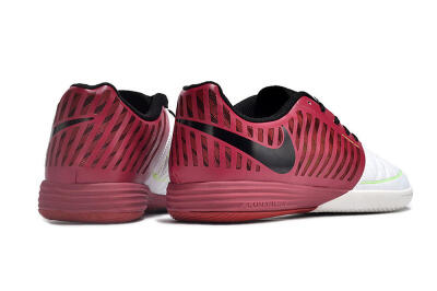 Nike Lunar Gato 2 IC Low-Tops Football Shoes - White/Red/Black
