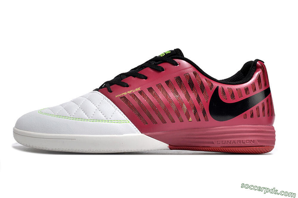 Nike Lunar Gato 2 IC Low-Tops Football Shoes - White/Red/Black 2