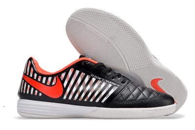 Nike Lunar Gato 2 IC Low-Tops Football Shoes - Black/White/Red